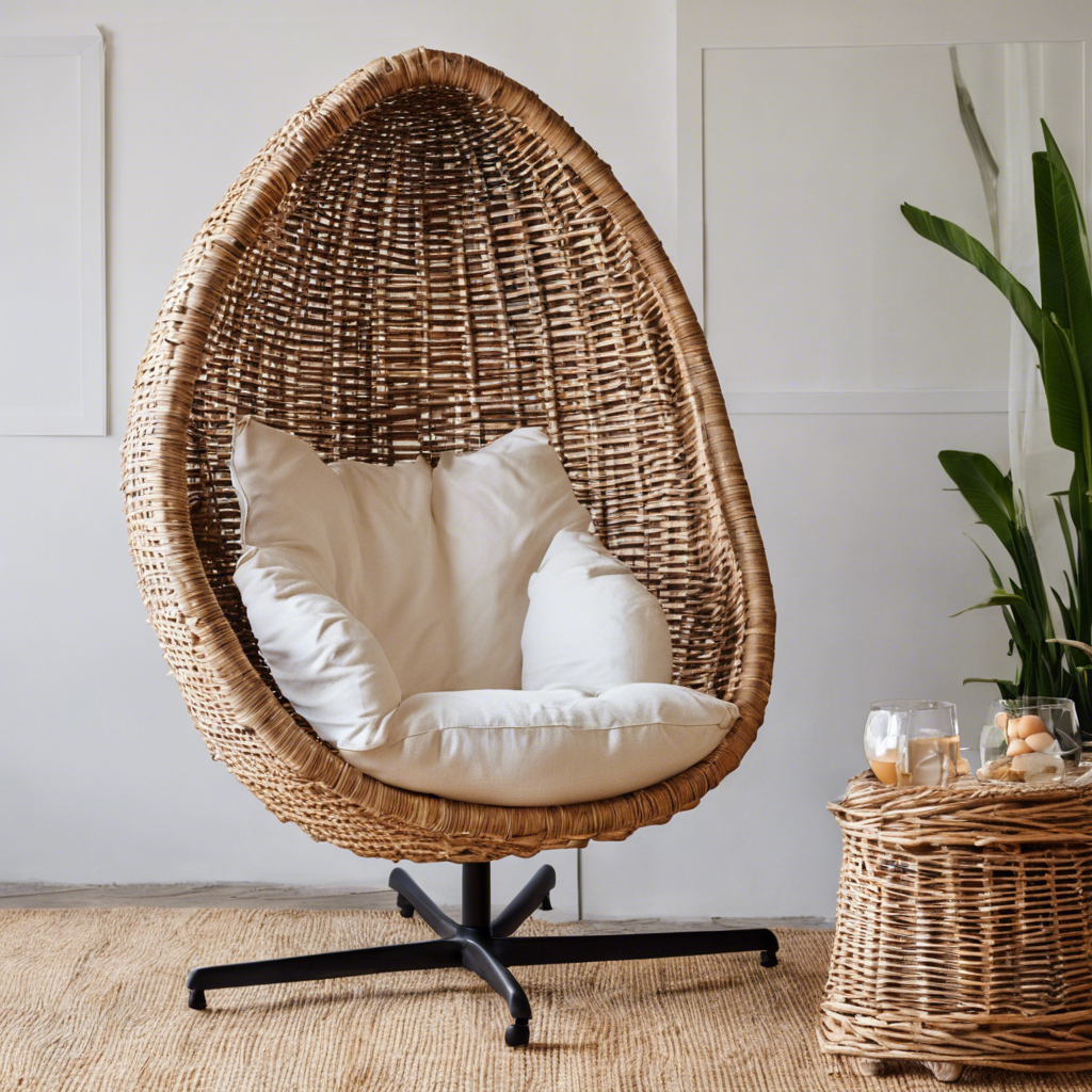 wicker egg chair