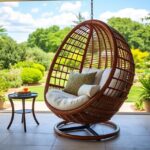 wicker egg chair