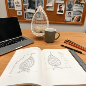 DIY hanging egg chair