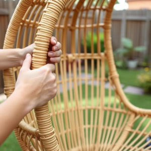 DIY hanging egg chair