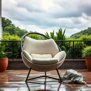 fried egg chair
