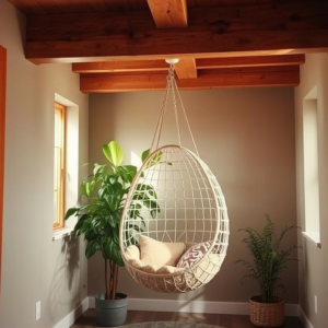 DIY hanging egg chair